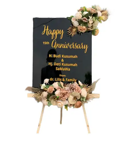 Papan Bunga Akrilik Venue Wedding Alam Sutera
